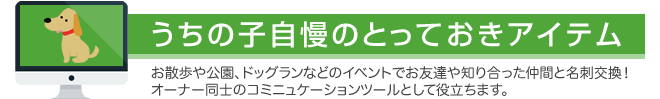 うちの子自慢のとっておきアイテム